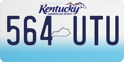 KY license plate 564UTU