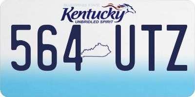 KY license plate 564UTZ