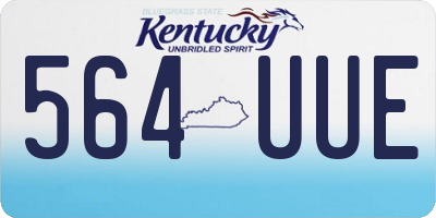 KY license plate 564UUE