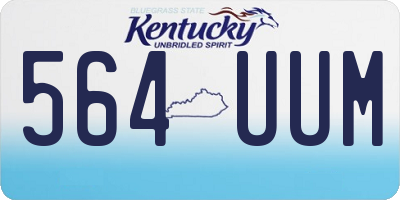 KY license plate 564UUM