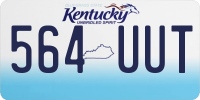 KY license plate 564UUT