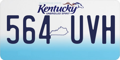KY license plate 564UVH