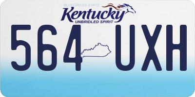 KY license plate 564UXH
