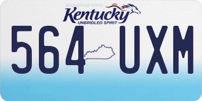 KY license plate 564UXM