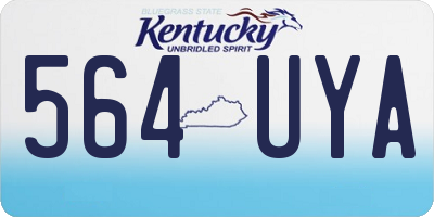 KY license plate 564UYA