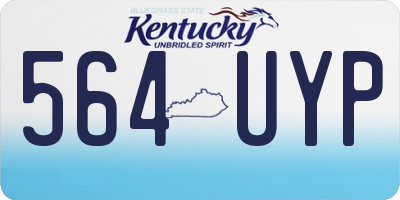 KY license plate 564UYP
