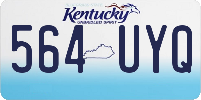 KY license plate 564UYQ