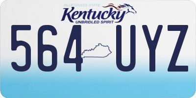 KY license plate 564UYZ
