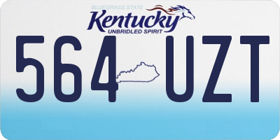 KY license plate 564UZT