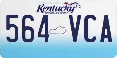 KY license plate 564VCA
