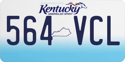 KY license plate 564VCL