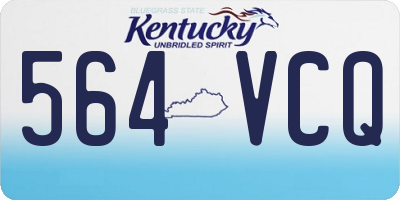 KY license plate 564VCQ