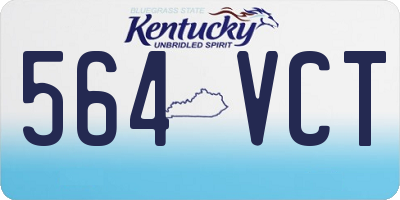 KY license plate 564VCT