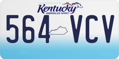 KY license plate 564VCV