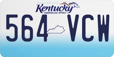 KY license plate 564VCW
