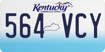 KY license plate 564VCY