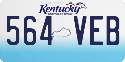 KY license plate 564VEB