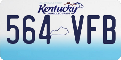KY license plate 564VFB