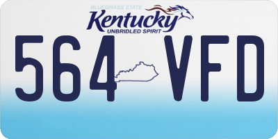 KY license plate 564VFD