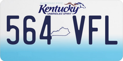 KY license plate 564VFL