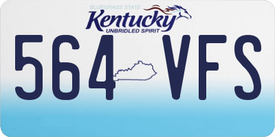 KY license plate 564VFS
