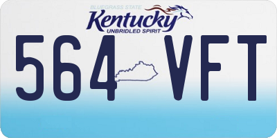 KY license plate 564VFT