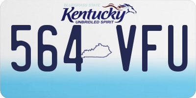 KY license plate 564VFU