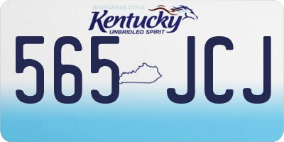 KY license plate 565JCJ