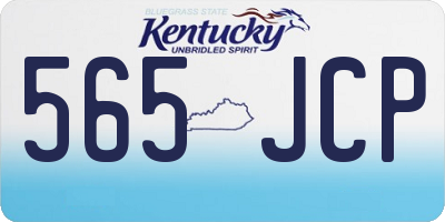 KY license plate 565JCP