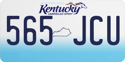 KY license plate 565JCU