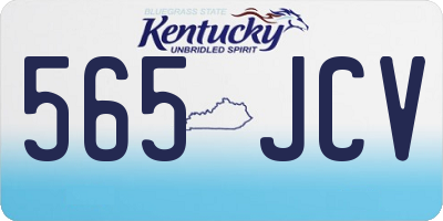 KY license plate 565JCV