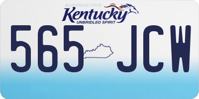 KY license plate 565JCW
