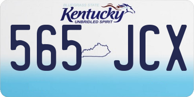 KY license plate 565JCX