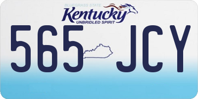 KY license plate 565JCY