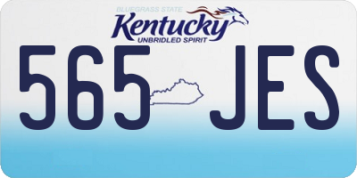 KY license plate 565JES