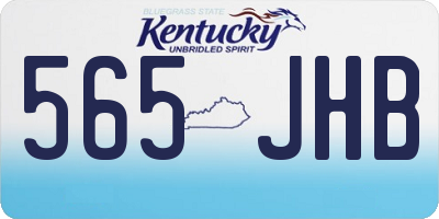KY license plate 565JHB