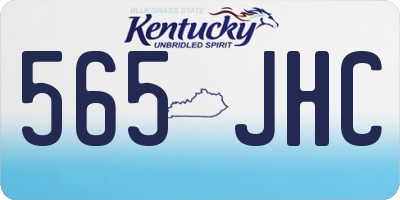 KY license plate 565JHC