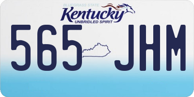 KY license plate 565JHM