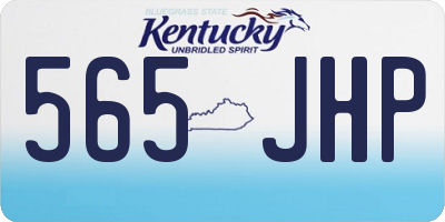 KY license plate 565JHP