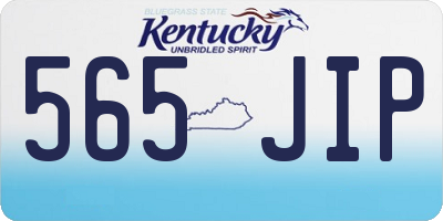 KY license plate 565JIP
