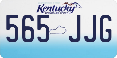 KY license plate 565JJG