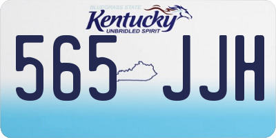 KY license plate 565JJH