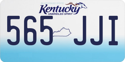 KY license plate 565JJI