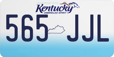 KY license plate 565JJL