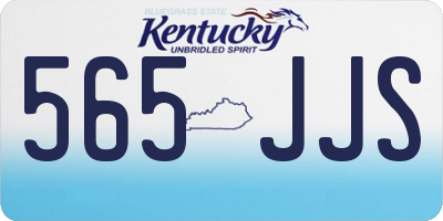 KY license plate 565JJS