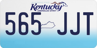KY license plate 565JJT