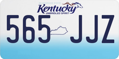 KY license plate 565JJZ