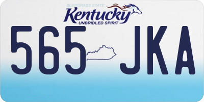 KY license plate 565JKA