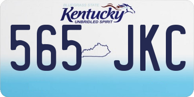 KY license plate 565JKC