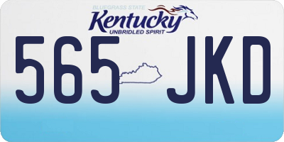 KY license plate 565JKD